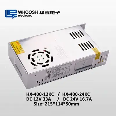 KC 12VDC 33A LED Module Power Supply AC185-264V 400 Watt LED Driver